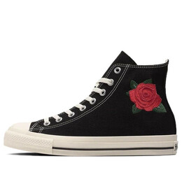 Кроссовки all star rose embroidery hi 'black white red' Converse, черный 31311860 | black/white/red