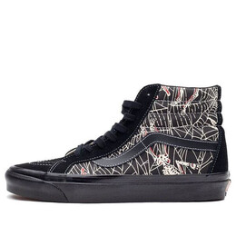 Кроссовки sk8-hi 38 dx 'anaheim factory og - black spider web' Vans, черный vn0a38gf1jj | black/white/red