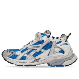 Кроссовки runner sneakers 'white blue mesh and nylon' Balenciaga, белый 677403w3rb34912 | white/grey/blue/black