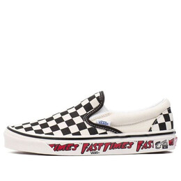 Кроссовки fast times x classic slip-on 98 dx 'anaheim factory' Vans, черный vn0a3jexwvp | black and white