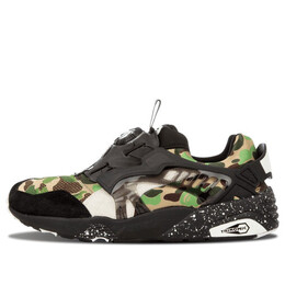 Кроссовки a bathing ape x disc blaze 'camo' Puma, черный 358846-01 | black/green