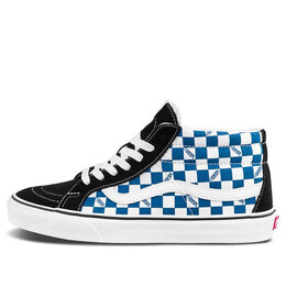 Кроссовки sk8-mid checkerboard blue/white Vans, белый vn0a3mv85i5 | bluewhite