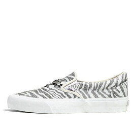 Кроссовки needles x vault classic slip-on v 'animal print - white' Vans, белый vn0a3qxy2gt | white