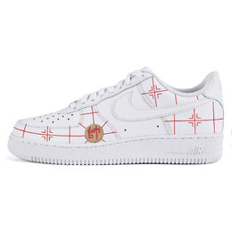Кроссовки Nike Air Force 1 Skateboarding Shoes Men Low-top White/red, белый cw2288-111(team5-男款红白象棋i) | white