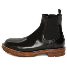 Кроссовки shiny leather chelsea boots 'black brown' Alexander McQueen, черный 683568whz8c1452 | black/brown