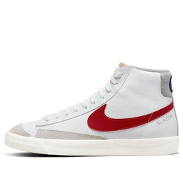 Кроссовки blazer mid '77 'white sail gym red' Nike, белый dh7694-100 | white/gym red/light smoke grey/sail