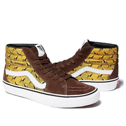 Кроссовки supreme x sk8-hi pro 'diamond plate brown' Vans, коричневый vn0a45jdtee | brown