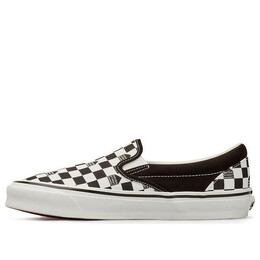 Кроссовки dover street market x og classic slip-on lx 'black white checkerboard' Vans, черный vn0a45jk2gz | blackwhite