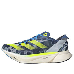 Кроссовки adizero adios pro 3 'crystal white lucid lemon blue' Adidas, белый ig6441 | crystal white/lucid lemon/blue burst