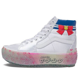 Кроссовки sailor moon x sk8-hi stacked 'pretty guardian - silver' Vans, белый vn0a4btwslv | white