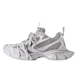 Кроссовки 3xl reflective sneakers 'grey mesh and polyurethane' Balenciaga, серый 734734w3xlr1281 | grey/white