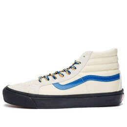 Кроссовки sk8-hi vault high end white blue whiteblue Vans, голубой vn0a4bvbtiy | whiteblue