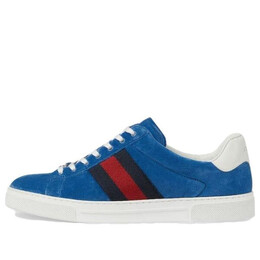 Кроссовки ace velvet sneakers 'blue red' Gucci, синий 757893-facgv-4348 | blue/white/red