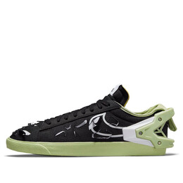 Кроссовки acronym x blazer low 'black olive aura' Nike, черный do9373-001 | black/green