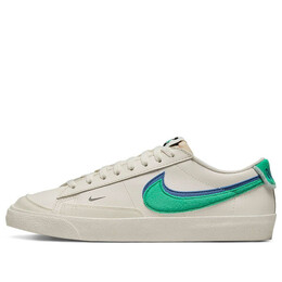 Кроссовки blazer low '77 se 'double swoosh - phantom green royal' Nike, бежевый do9777-001 | cream/green