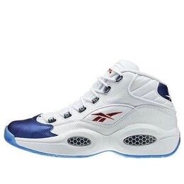 Кроссовки question mid blue toe 2016 'white blue' Reebok, белый j82534 | white/blue
