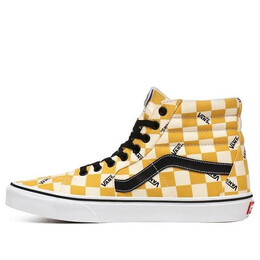 Кроссовки sk8-hi 'big check - yolk yellow' Vans, черный vn0a4u3cwyt | black/yellow