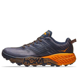 Кроссовки speedgoat 4 'black iris marigold' Hoka One One, черный 1106525-bibm | black iris/bright marigold