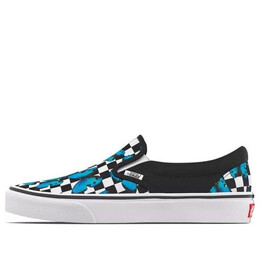 Кроссовки classic slip-on 'butterfly checkerboard' Vans, синий vn0a5ao85kk | blue