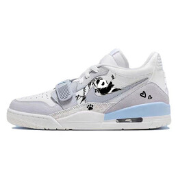 Баскетбольные кроссовки Legacy 312 Vintage Men Low-Top Grey/White Jordan hq1190-101(team56-慵懒小熊猫) | white