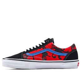 Кроссовки krooked x skate old skool 'natas for ray barbee' Vans, красный vn0a5fcbapc | red/blue/black