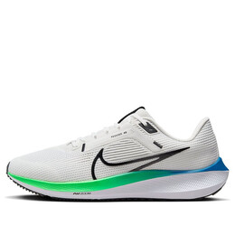 Кроссовки air zoom pegasus 40 'platinum tint green strike' Nike, мультиколор dv3853-006 | platinum tint/white/green strike/black
