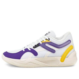 Кроссовки trc blaze court 'white spectra yellow' Puma, белый 376582-07 | white/purple/yellow