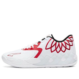 Кроссовки mb.01 low lamelo ball 'team colors - white high risk red' Puma, белый 376941-10 | puma white/high risk red