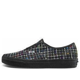 Кроссовки authentic retro casual skate shoes black white grid printing Vans, черный vn0a5ks96sw | black/multi-color