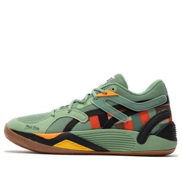 Кроссовки trc blaze court x black fives 'dusty forest' Puma, белый 377583-02 | white/dusty forest/vibrant orange