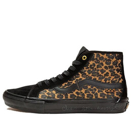 Кроссовки sk8 hi breana geering skate 'black white' Vans, черный vn0a5kyb9cy | black/brown