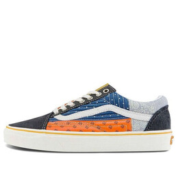 Кроссовки old skool low shoes 'black' Vans, черный vn0a7q2jbck | blue/orange/gray/white