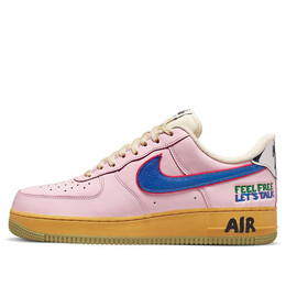 Кроссовки air force 1 low 'feel free, let's talk' Nike, розовый dx2667-600 | pink/blue