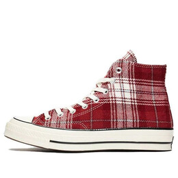 Кроссовки chuck taylor all star 70 hi 'plaid pack' Converse, красный 162403c | red/white