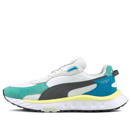 Кроссовки wild rider 'rollin' - elektro aqua' Puma, белый 381517-01 | white/blue/gray