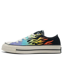Кроссовки chuck 70 low 'archive print - flames' Converse, черный 164407c | black