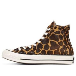 Кроссовки chuck 70 hi 'pony hair pack - cheetah Converse, коричневый 164590c | brown/white