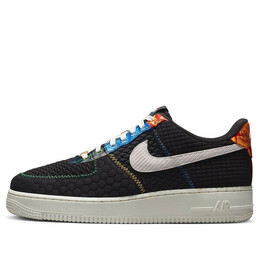 Кроссовки air force 1 low '07 lv8 'multi-material' Nike, черный dz4855-001 | black / sail / university red / white