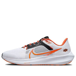 Кроссовки air zoom pegasus 40 'oklahoma state' Nike, белый dz5973-100 | white/black/brilliant orange