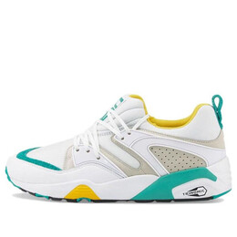 Кроссовки blaze of glory retro 'white spectra green' Puma, белый 383528-01 | white/blue/green