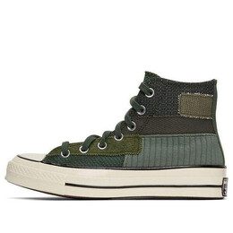 Кроссовки chuck 70 hi 'mono patchwork - black forest' Converse, черный 167138c | black/forest green/egret/sand