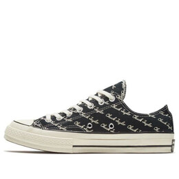 Кроссовки chuck 70 low 'scripted signature print - black egret' Converse, черный 167698c | black