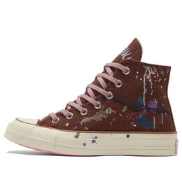 Кроссовки bandulu x chuck 70 high 'paint splatter - cappuccino base' Converse, коричневый 169909c | brown