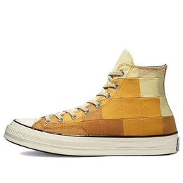 Кроссовки chuck 70 high 'plant color patchwork - gravel egret' Converse, белый 170683c | creamwhite/yellow