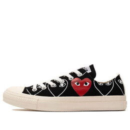 Кроссовки cdg x chuck taylor all star multi-heart black/white/red Converse, черный 168983c | black/white/red