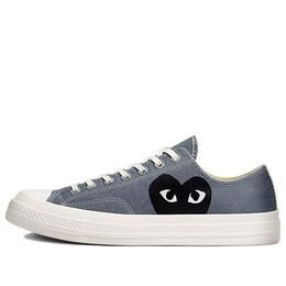 Кроссовки x comme des garcons play chuck 70 low 'steel gray' Converse, серый 171849c | grey/black