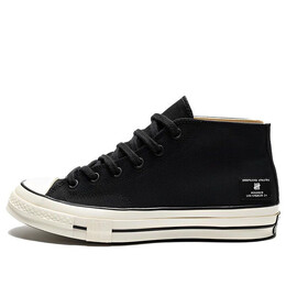 Кроссовки x undefeated 1970s mid 'black white' Converse, черный a00673c | black/white