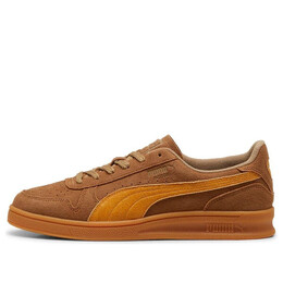 Кроссовки indoor r suede 'chocolate chip sport yellow' Puma, коричневый 398531-02 | chocolate chip/sport yellow
