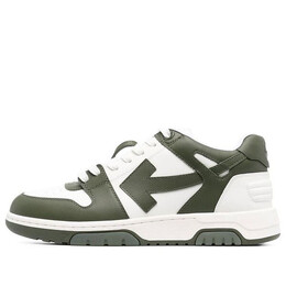 Кроссовки out of office low-top sneaker 'olive green white' Off-White, зеленый omia189s23lea0015901 | olive green/white