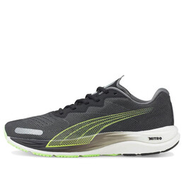 Кроссовки velocity nitro 2 'black fizzy lime' Puma, серый 195337-06 | gray/black/green/white